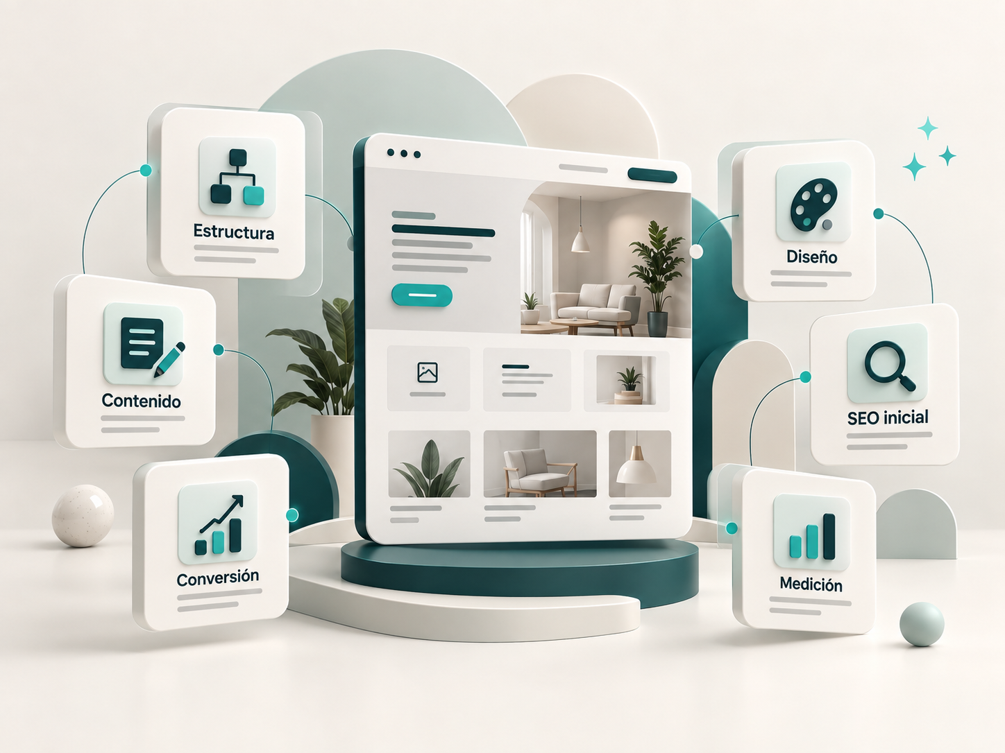 Elementos incluidos en un servicio de diseño de páginas web